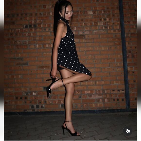 NWT ZARA POLKA DOT HALTER TOP ZW COLLECTION - Picture 7 of 15